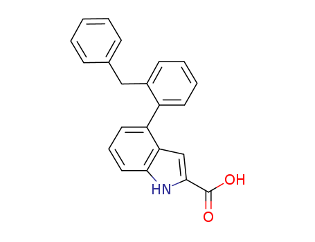 4-(2-benzylphenyl)-1H-indole-2-carboxylic acid
