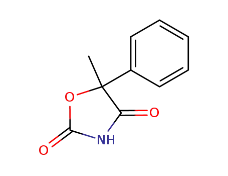 Molecular Structure of 130689-84-8 (2,4-Oxazolidinedione,5-methyl-5-phenyl-(9CI))