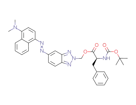 (S)-2-tert-butoxycarbonylamino-3-phenylpropionic acid 5-(4-dimethylaminonaphthalen-1-ylazo)benzotriazol-2-ylmethyl ester