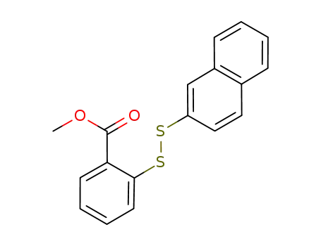 Molecular Structure of 1068439-12-2 (methyl 2-(2-naphthyldisulfanyl)benzoate)