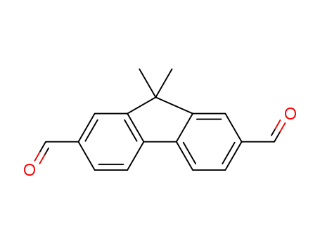 Molecular Structure of 1313886-42-8 (9,9-dimethyl-9H-fluorene-2,7-dicarbaldehyde)