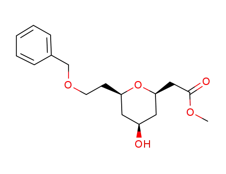 methyl (2R,4S,6R)-[6-(2-benzyloxyethyl)-4-hydroxy-tetrahydropyran-2-yl]acetate