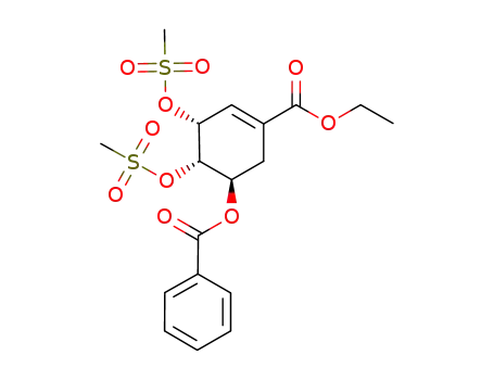 ethyl (3R,4R,5R)-5-O-benzoyl-3,4-O-bis(methanesulfonyl)shikimate
