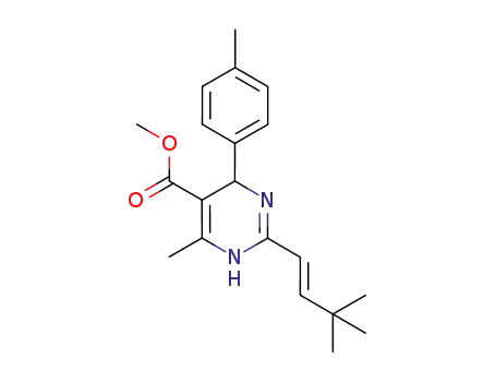 methyl 6-methyl-4-p-tolyl-2-((E)-3,3-dimethylbut-1-enyl)-1,4-dihydropyrimidine-5-carboxylate