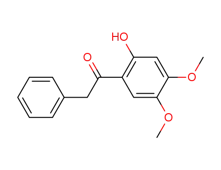 Molecular Structure of 24195-31-1 (1-(2-hydroxy-4,5-dimethoxy-phenyl)-2-phenylethanone)