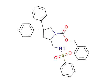 benzyl 4,4-diphenyl-2-(phenylsulfonamidomethyl)pyrrolidine-1-carboxylate