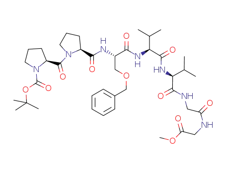N-tert-butoxycarbonyl-L-prolyl-L-prolyl-O-benzyl-L-seryl-L-valyl-L-valyl-glycyl-glycine methyl ester