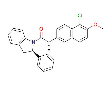 (S)-2-(1-chloro-2-methoxynaphthalen-6-yl)-1-[(R)-2-phenylindolin-1-yl]propan-1-one