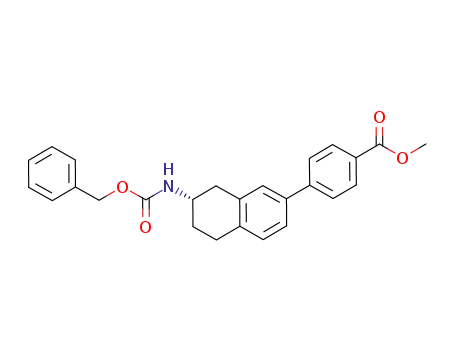 Benzoic acid,
4-[(7S)-5,6,7,8-tetrahydro-7-[[(phenylmethoxy)carbonyl]amino]-2-naphth
alenyl]-, methyl ester