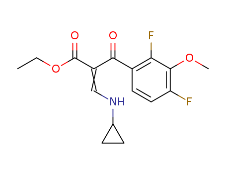 ethyl 2-(2,4-difluoro-3-methoxybenzoyl)-3-cyclopropylaminoacrylate