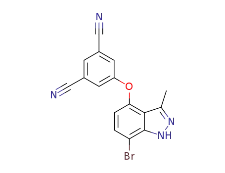 5-[(7-bromo-3-methyl-1H-indazol-4-yl)oxy]isophthalonitrile