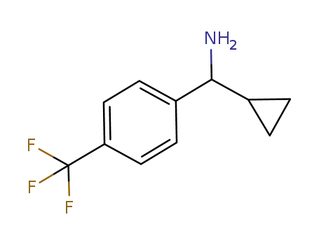 Molecular Structure of 1213551-77-9 ((1R)CYCLOPROPYL[4-(TRIFLUOROMETHYL)PHENYL]METHYLAMINE)