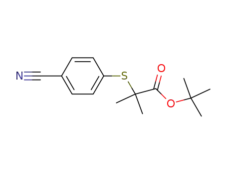 Propanoic acid, 2-[(4-cyanophenyl)thio]-2-methyl-, 1,1-dimethylethyl
ester