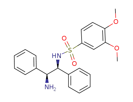 Molecular Structure of 953805-42-0 ((S,S)-N-(2-amino-1,2-diphenyl-ethyl)-3,4-dimethoxy-benzenesulfonamide)