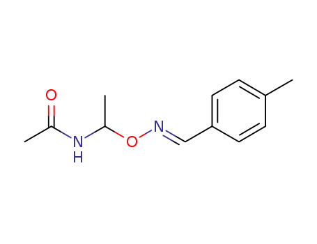 Molecular Structure of 1140531-49-2 ((E)-4-methylbenzaldehyde O-1-(N-acetyl)aminoethyloxime)
