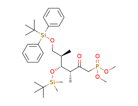 [(3R,4R,5R)-4-(tert-butyldimethylsilanyloxy)-6-(tert-butyldiphenylsilanyloxy)-3,5-dimethyl-2-oxo-hexyl]-phosphonic acid dimethyl ester
