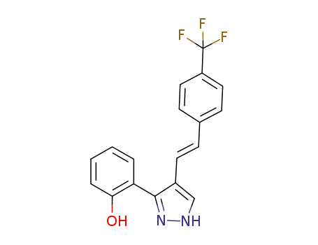 (E)-3<sup>(5)</sup>-(2-hydroxyphenyl)-4-(4-trifluoromethylstyryl)pyrazole