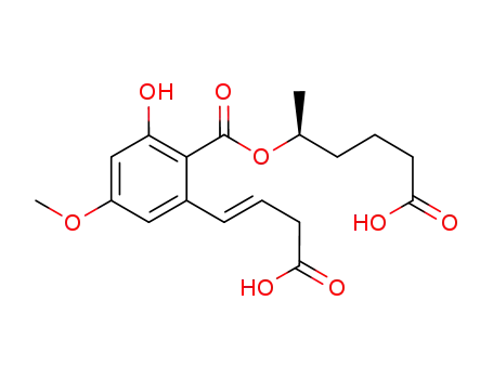 C<sub>18</sub>H<sub>22</sub>O<sub>8</sub>