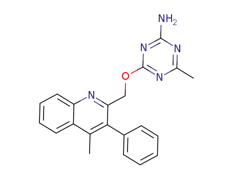 4-Methyl-6-(4-methyl-3-phenyl-quinolin-2-ylmethoxy)-[1,3,5]triazin-2-ylamine