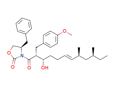 (4R)-4-benzyl-3-[(2R,3S,6E,8S,10S)-3-hydroxy-2-(4-methoxybenzyl)-8,10-dimethyldodec-6-enoyl]-1,3-oxazolidin-2-one