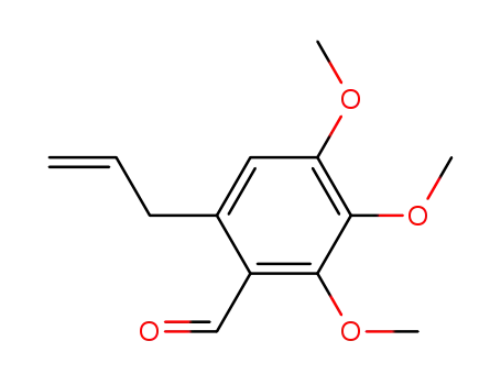 Molecular Structure of 83923-94-8 (6-allyl-2,3,4-trimethoxybenzaldehyde)