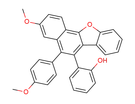 5-(4'-methoxyphenyl)-6-(2'-hydroxyphenyl)-3-methoxynaphtho[1,2-b]benzofuran