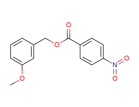 Molecular Structure of 53218-07-8 (4-Nitrobenzoic acid 3-methoxybenzyl ester)
