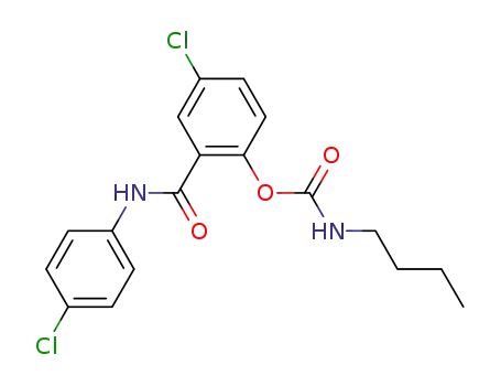 4-chloro-2-(4-chlorophenylcarbamoyl)phenyl butylcarbamate