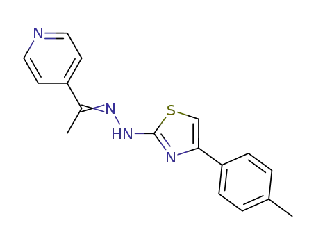 1-(1-(pyridin-4-yl)ethylidene)-2-(4-p-tolylthiazol-2-yl)hydrazine