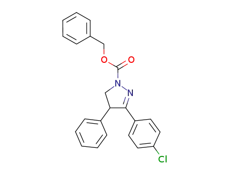 1H-Pyrazole-1-carboxylic acid,
3-(4-chlorophenyl)-4,5-dihydro-4-phenyl-, phenylmethyl ester