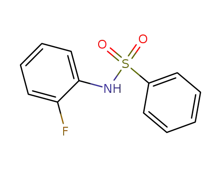 Molecular Structure of 54129-13-4 (Benzenesulfonamide, N-(2-fluorophenyl)-)