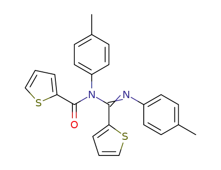 N-(thiophen-2-yl(p-tolylimino)methyl)-N-p-tolylthiophene-2-carboxamide