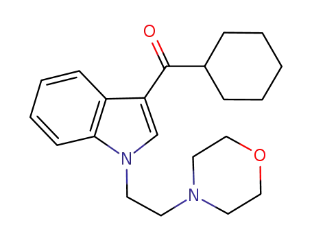 Molecular Structure of 1199943-31-1 (cyclohexyl(1-(2-morpholin-4-ylethyl)-1H-indol-3-yl)methanone)