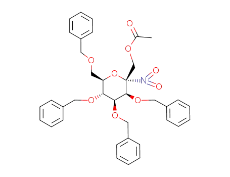 1-O-acetyl-3,4,5,7-tetra-O-benzyl-2-deoxy-2-nitro-α-D-manno-heptuolopyranose