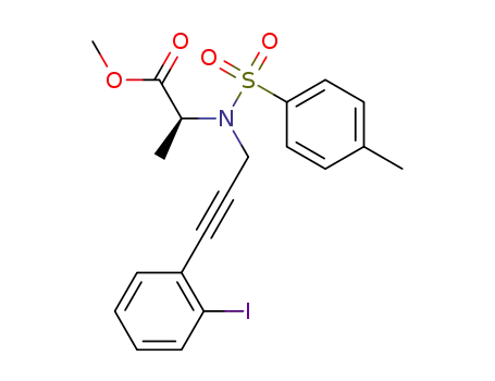 (S)-2-[[3-(2-iodophenyl)prop-2-ynyl](toluene-4-sulfonyl)amino]propionic acid methyl ester