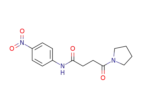 N-(4-nitrophenyl)-4-oxo-4-(pyrrolidin-1-yl)butanamide