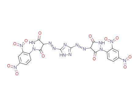 (4,4')-4,4'-(2,2'-(1H-1,2,4-triazole-3,5-diyl)bis(hydrazin-2-yl-1-ylidene))-bis-1-(4',2'-dinitrophenyl)pyrazolidine-3,5-dione