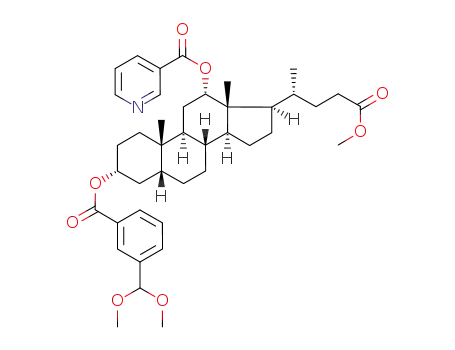 methyl 3α-(3-dimethoxyformylbenzoyloxy)-12α-pyridine-3-carboxy-5β-deoxycholan-24-oate
