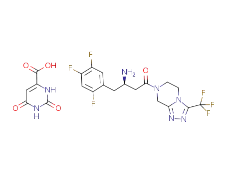 Molecular Structure of 1246343-77-0 (sitagliptin orotate)