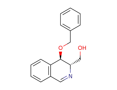 Molecular Structure of 1307770-71-3 (((3S,4R)-4-(benzyloxy)-3,4-dihydroisoquinolin-3-yl)methanol)