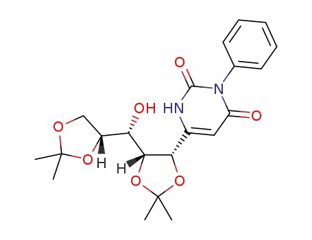(1'S,2'R,3'S,4'R)-3-phenyl-6[(3'-hydroxy-1',2',4',5'-diisopropylidenedioxy)pentyl]-uracil