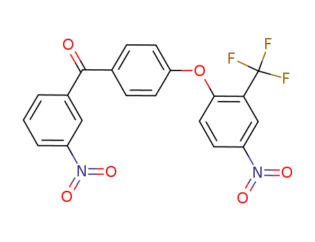 Molecular Structure of 1235493-13-6 (3-nitro-4'-(4-nitro-2-trifluoromethylphenoxy)-benzophenone)