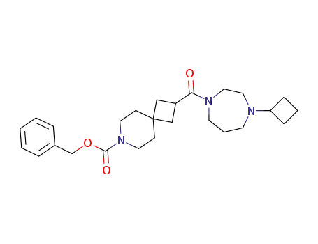 benzyl 2-(4-cyclobutyl-1,4-diazepane-1-carbonyl)-7-azaspiro[3.5]nonane-7-carboxylate