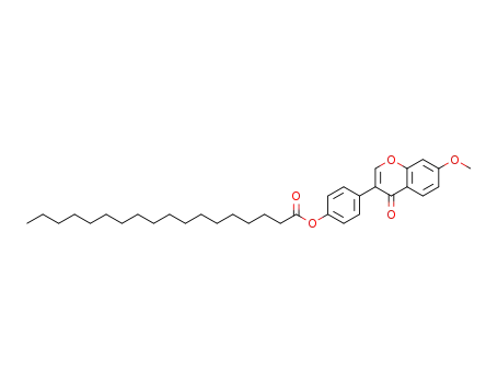 Molecular Structure of 1228174-12-6 (4-(7-methoxy-4-oxo-4H-chromen-3-yl)phenyl stearate)