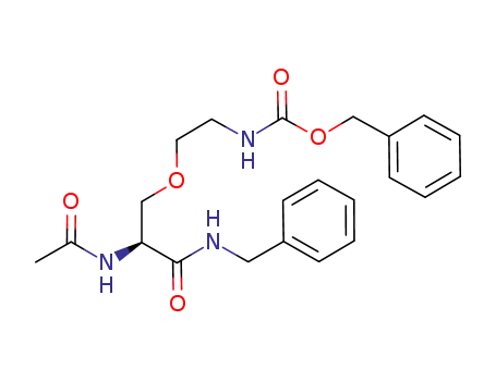 (S)-N-benzyl 2-acetamido-3-(2-amino-N-(benzyloxycarbonyl)ethoxy)propionamide