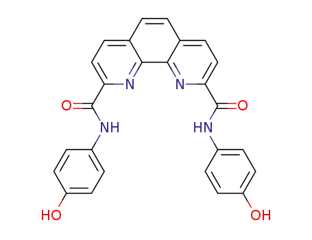 Molecular Structure of 1266331-36-5 (N,N'-bis(4-aminophenol)-1,10-phenanthroline-2,9-carboxamide)
