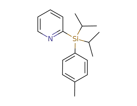 Molecular Structure of 1232692-98-6 (2-(diisopropyl(p-tolyl)silyl)pyridine)