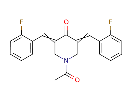 N-acetyl-3,5-bis(2-fluorobenzylidene)-4-piperidone