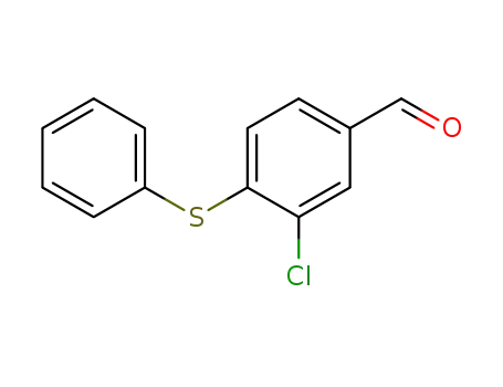 Molecular Structure of 1260497-63-9 (3-chloro-4-(phenylthio)benzaldehyde)