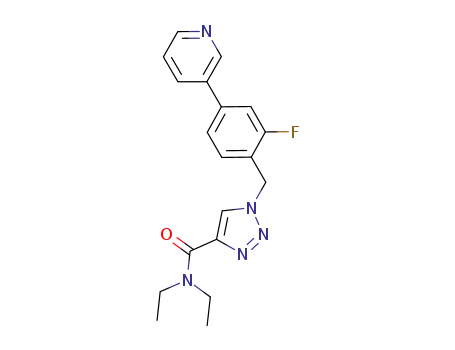 N,N-diethyl-1-(2-fluoro-4-(pyridin-3-yl)benzyl)-1,2,3-triazole-4-carboxamide